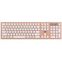 Клавіатура ножнична 2E KS270 109key, WL/BT, EN/UK, рожево-білий