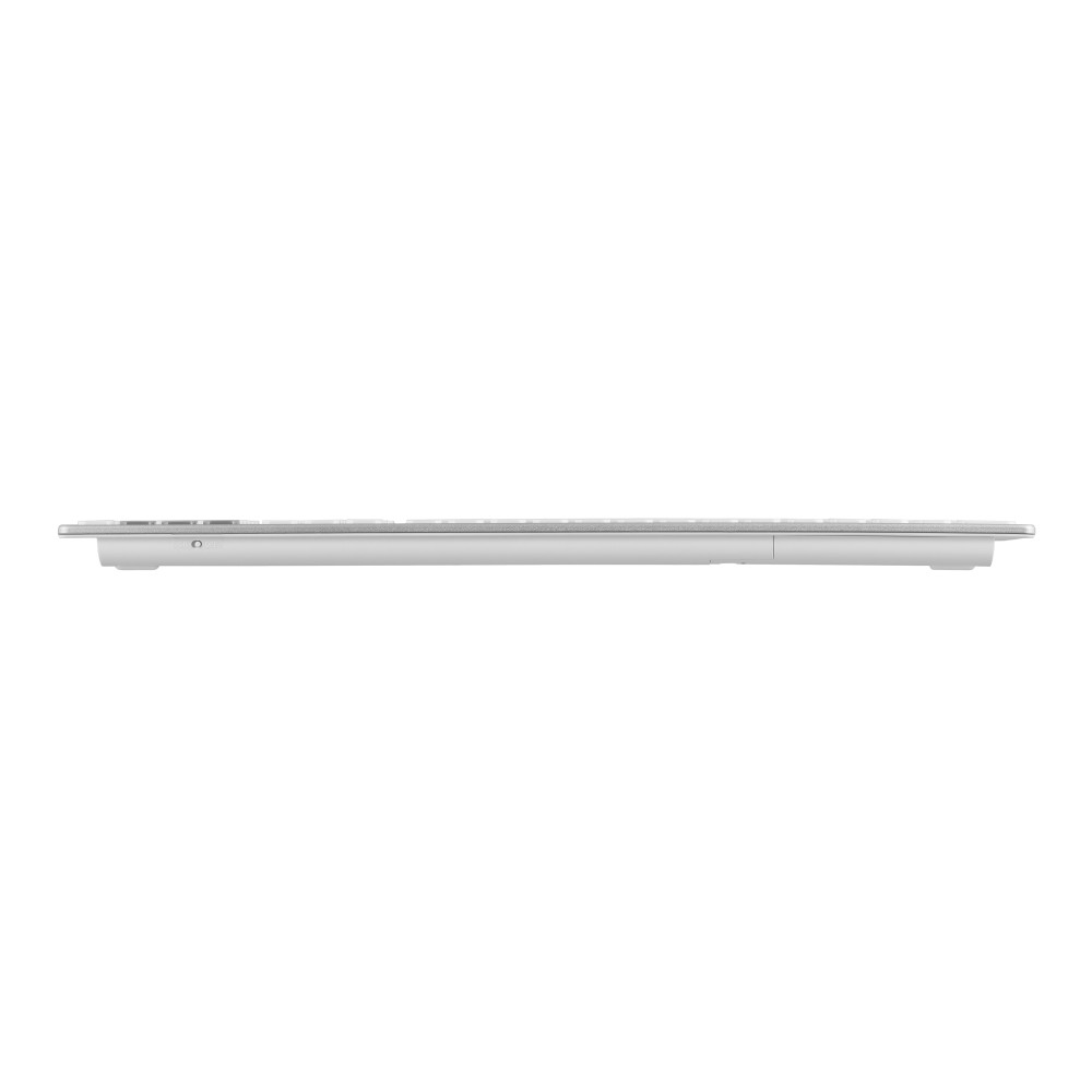Клавіатура ножнична 2E KS270 109key, WL/BT, EN/UK, сріблясто-білий
