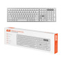 Клавіатура ножнична 2E KS270 109key, WL/BT, EN/UK, сріблясто-білий Клавіатура ножнична 2E KS270 109key, WL/BT, EN/UK, сріблясто-білий
