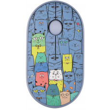 Миша 2E MF300 PETS:CATS Silent WL BT, синій