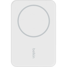 Акумулятор портативний літій-іонний Power Bank Belkin 5000мА·год, 7.5Вт, Magnetic, білий