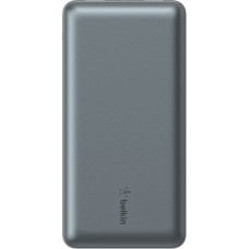 Акумулятор портативний літій-іонний Power Bank Belkin 10000мА·год, 15Вт, 2хUSB-A/USB-C, cірий