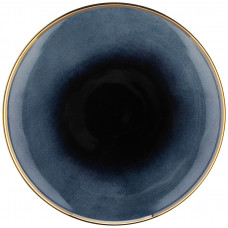 Тарілка десертна Ardesto Andria, 20.1см, кераміка, синьо-сірий