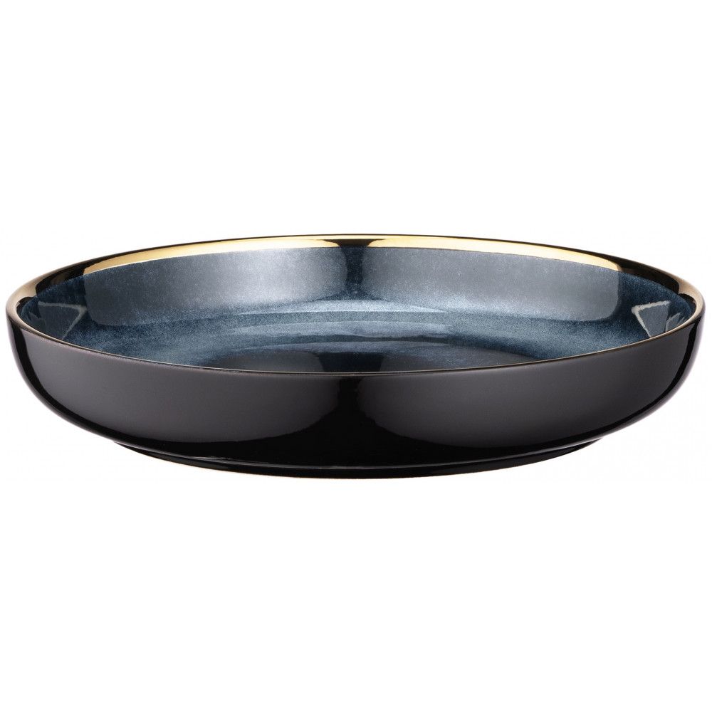 Тарілка глибока Ardesto Andria, 21.1см, кераміка, синьо-сірий