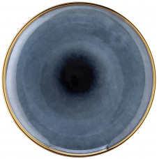 Тарілка обідня Ardesto Andria, 25.7см, кераміка, синьо-сірий