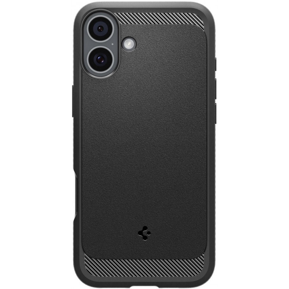 Чохол Spigen для iPhone 16, Rugged Armor MagFit, Matte Black