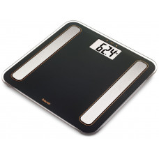 Ваги Beurer підлогові діагностичні, 180кг, підсвіч., дисплея, 1хCR2032, скло,чорний Ваги Beurer підлогові діагностичні, 180кг, підсвіч., дисплея, 1хCR2032, скло,чорний