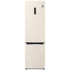 Холодильник LG з нижн. мороз., 203x60х68, холод.відд.-277л, мороз.відд.-107л, 2дв., А++, NF, інв., диспл зовн., зона св-ті, бежевий