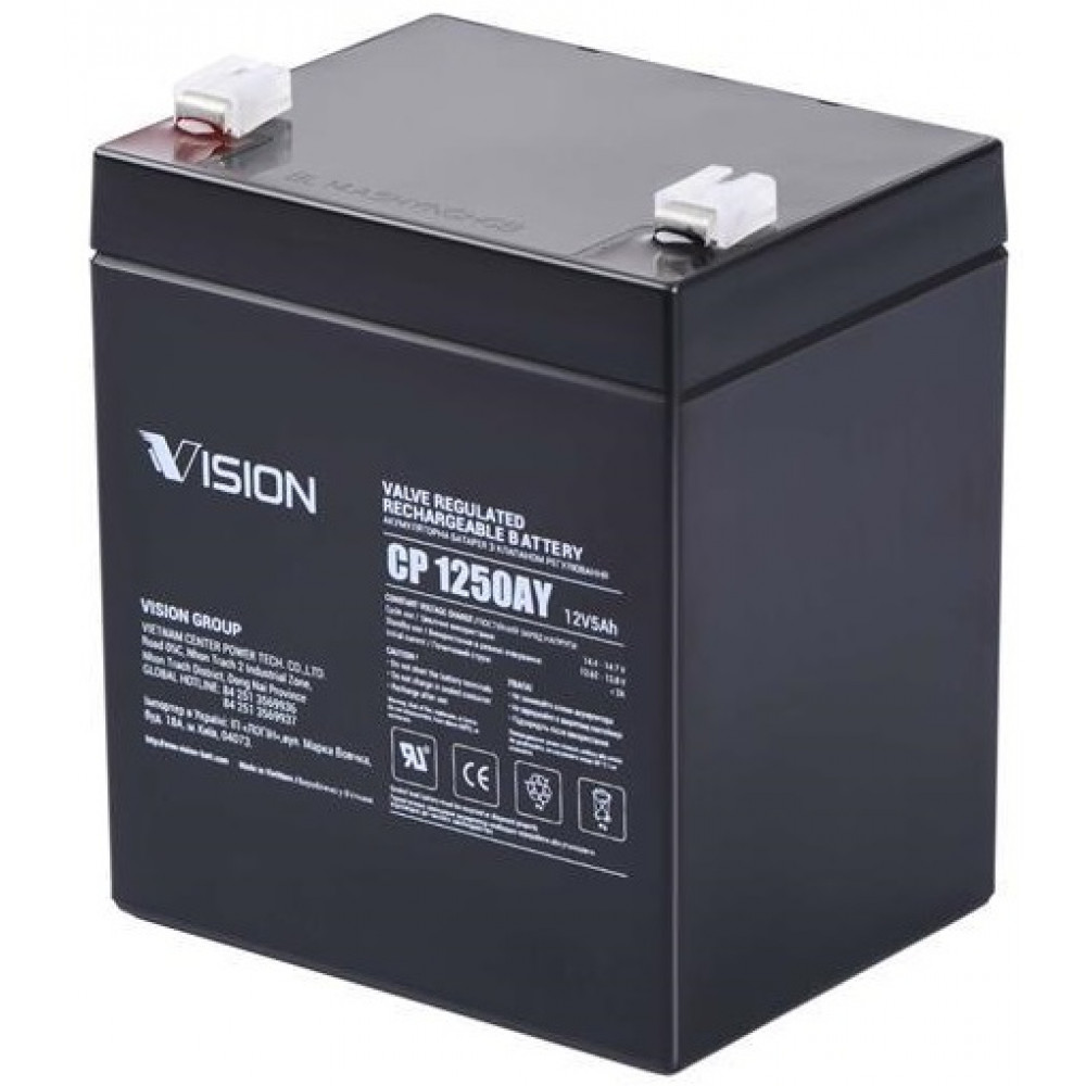 Акумуляторна батарея Vision CP, 12В, 5А•год, AGM