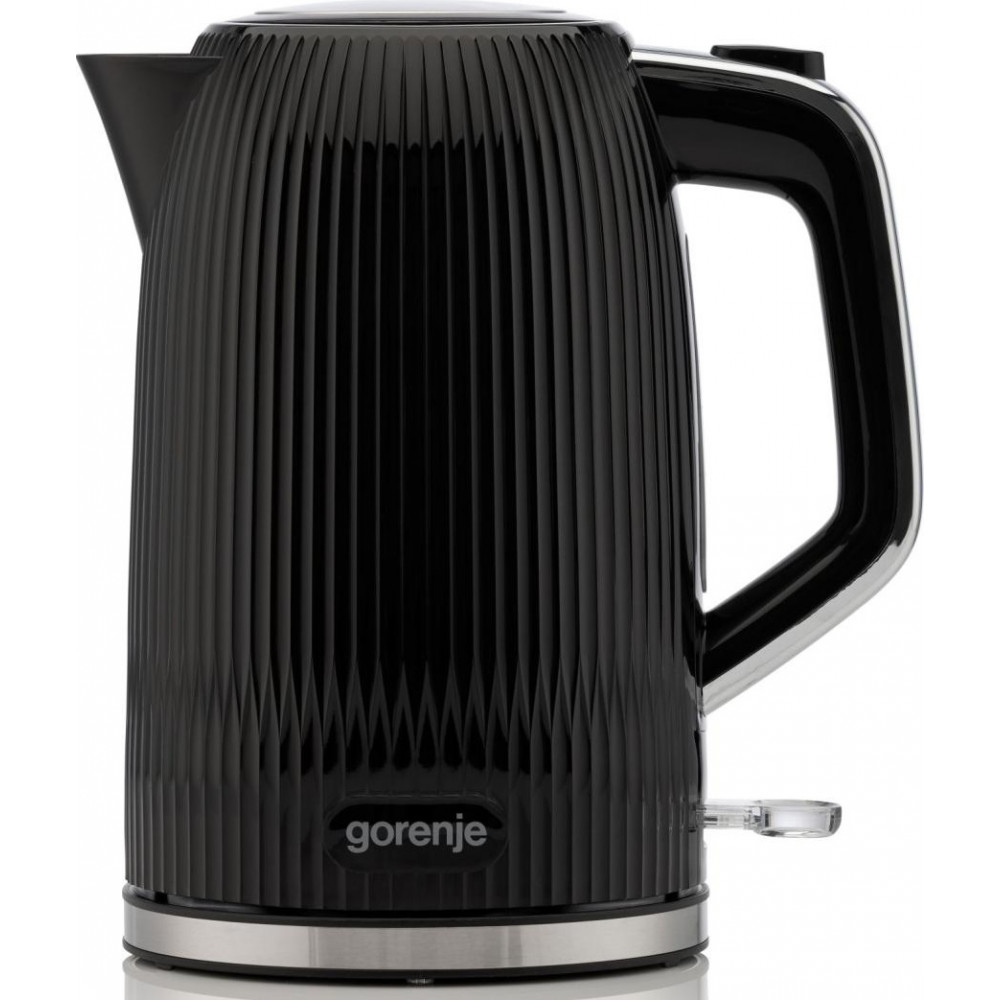 Електрочайник Gorenje 1.7л, Strix-контроль, чорний матовий