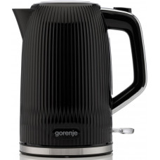Електрочайник Gorenje 1.7л, Strix-контроль, чорний матовий