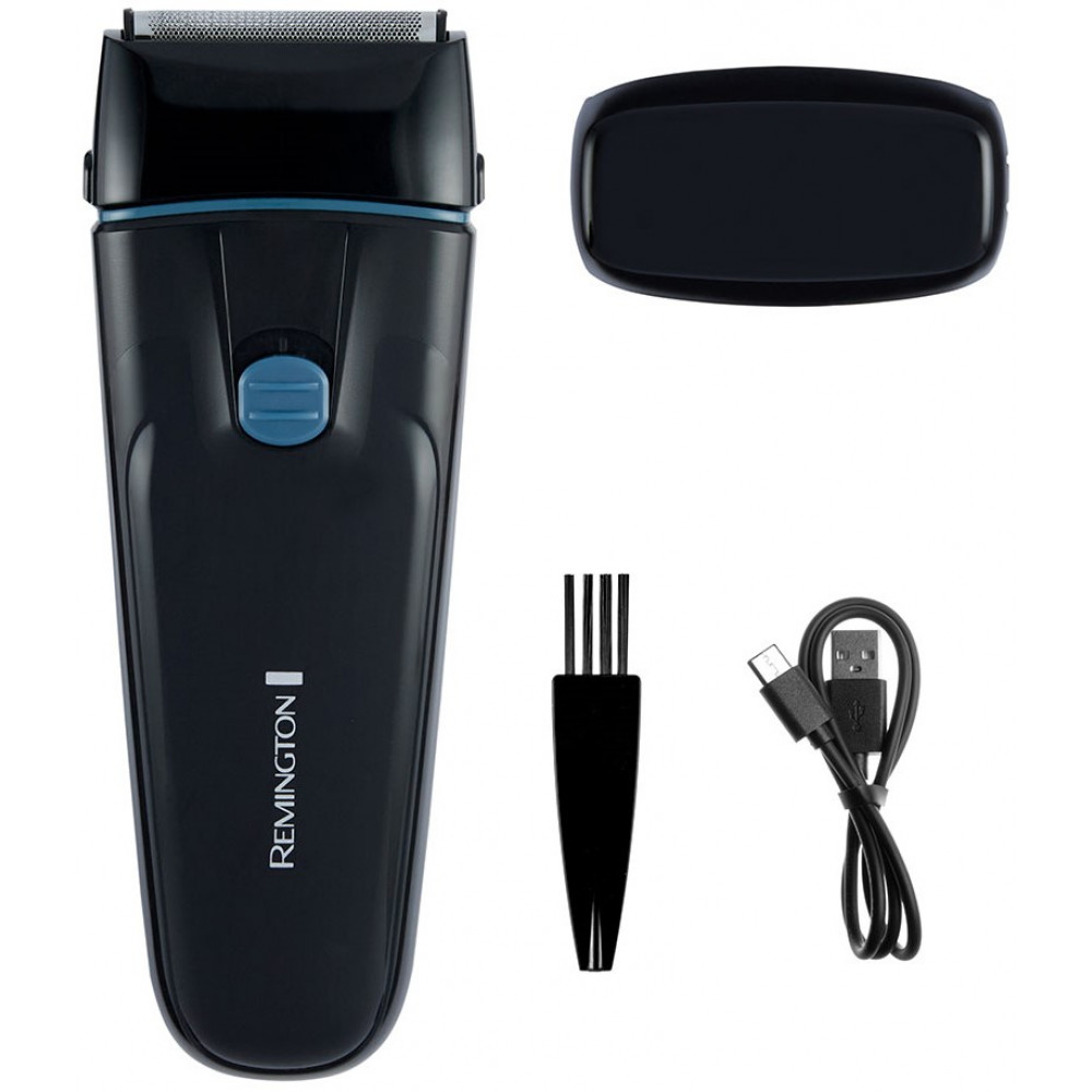 Бритва електр. Remington сіткова F1 Style,  бритв.головок-2, Ni-Mh, сух., тример, USB-C, чорно-синій