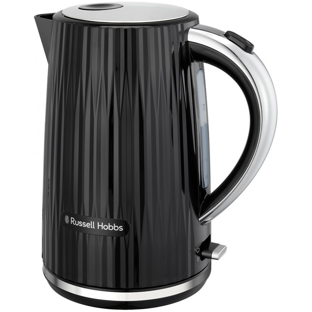 Електрочайник Russell Hobbs Eden, 1.7л, нержавіюча сталь, пластик, чорний