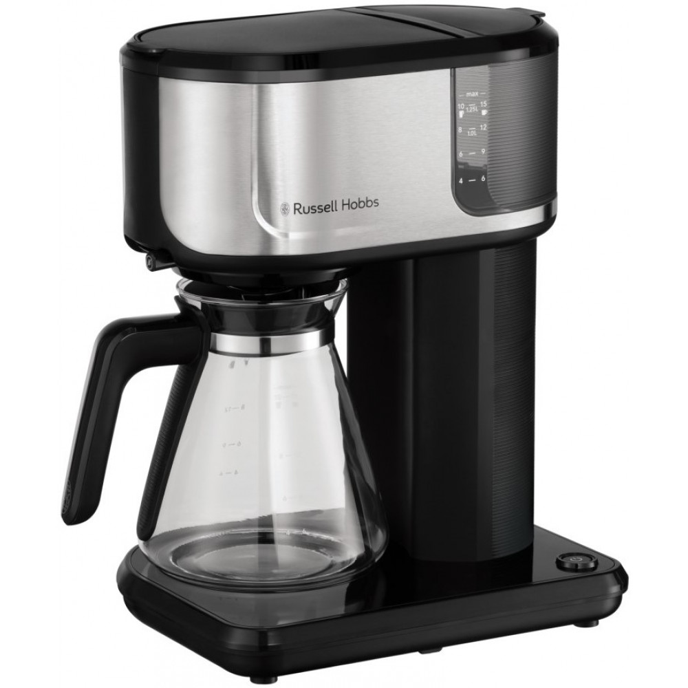 Кавоварка Russell Hobbs  Attentiv, 1.25л, мелена, чорно-срібний