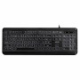 Клавіатура мембранна 2E KS120 104key, USB-A, EN/UK, White LED, чорний