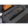 Клавіатура мембранна 2E KS120 104key, USB-A, EN/UK, White LED, чорний