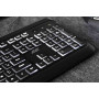 Клавіатура мембранна 2E KS120 104key, USB-A, EN/UK, White LED, чорний
