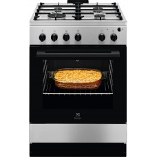 Плита Electrolux газова, 59л, 60x60см, чавун, нерж
