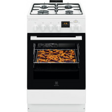 Плита Electrolux комбінована, 58л, 50x60см, дисплей, конвекція, пара, білий