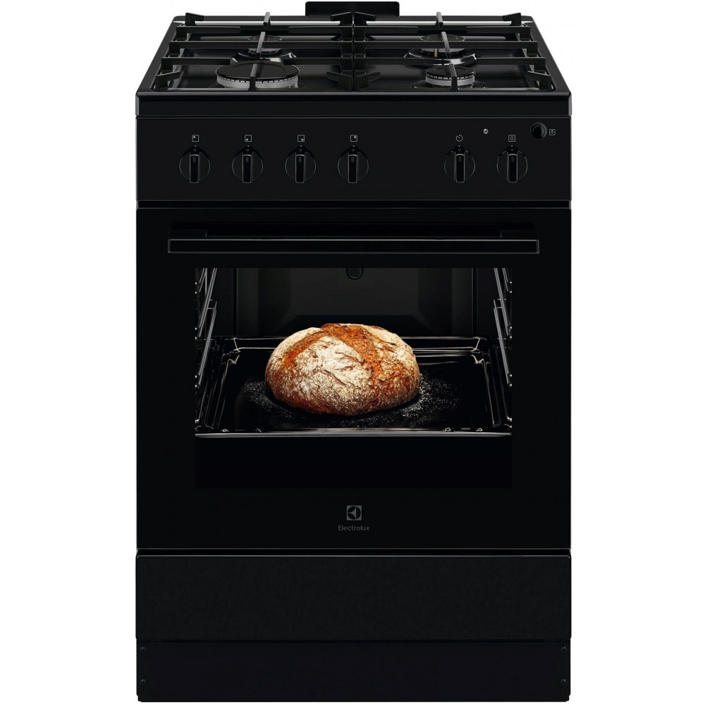 Плита Electrolux газова, 59л, 60x60см, чавун, чорний