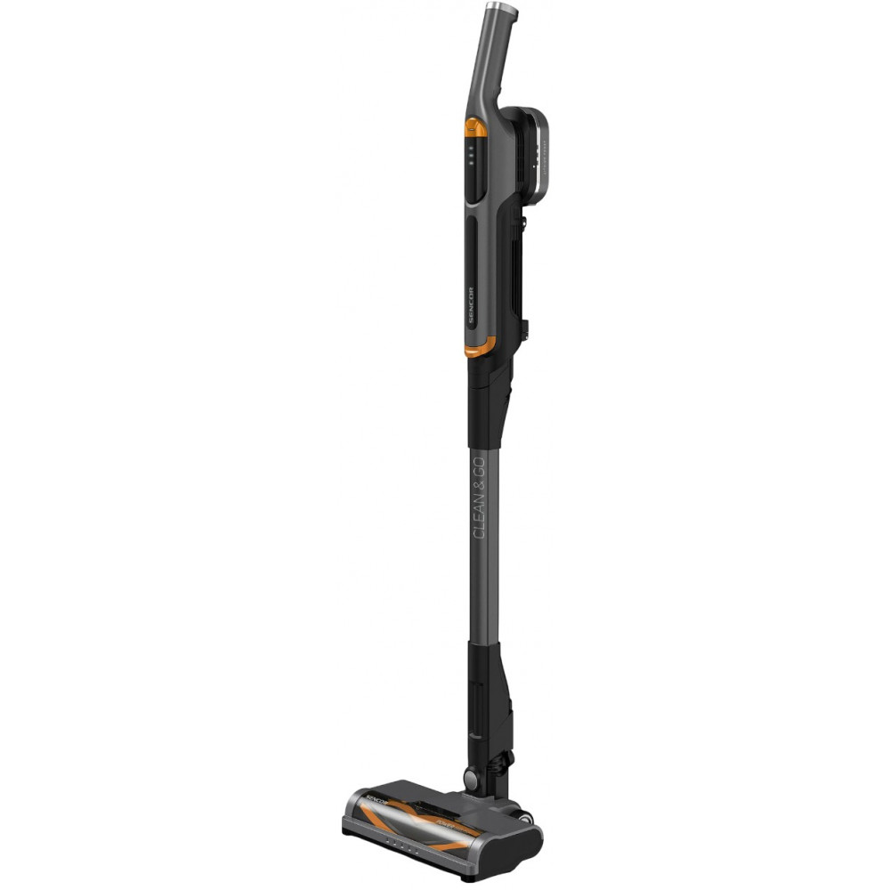 Пилосос Sencor безпровідний, 150Вт, конт пил -0.2л, автон. робота до 30хв, НЕРА, підсвітка, турбо щітка, чорний