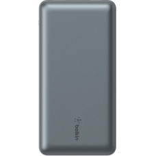 Акумулятор портативний літій-іонний Power Bank Belkin 20000мА·год, 15Вт, 2хUSB-A/USB-C, cірий