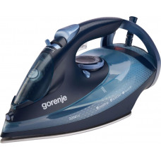 Праска Gorenje, 3250Вт, 420мл, паровий удар-250гр, верт. відпарювання, антинакип, автовідключення, керам. підошва, чорно-синій Праска Gorenje, 3250Вт, 420мл, паровий удар-250гр, верт. відпарювання, антинакип, автовідключення, керам. підошва, чорно-синій