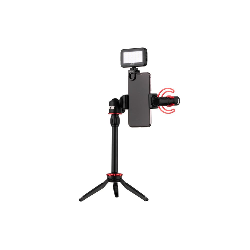 Мікрофон з триподом для мобільних пристроїв 2Е MM011 Vlog KIT, 3.5mm
