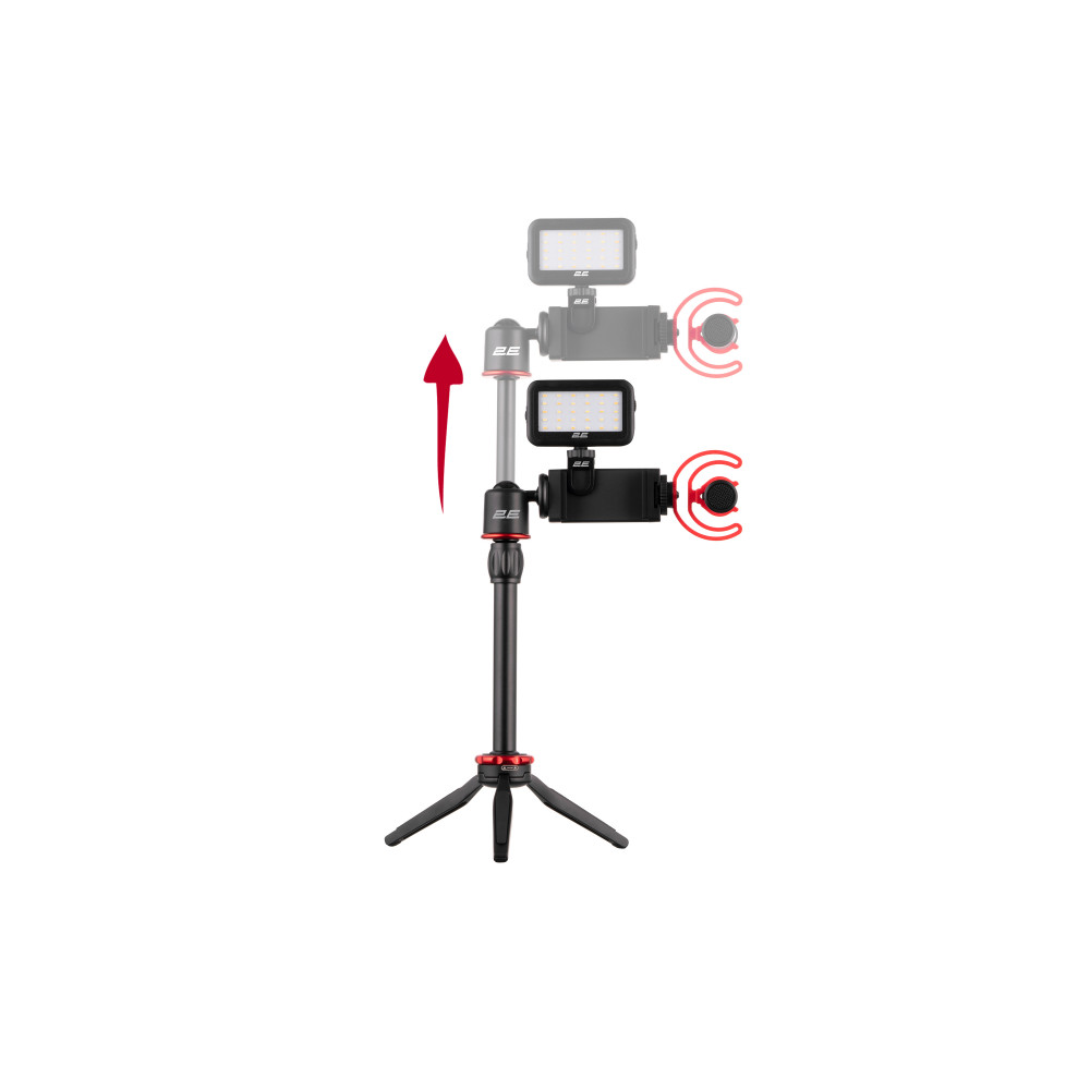 Мікрофон з триподом для мобільних пристроїв 2Е MM011 Vlog KIT, 3.5mm