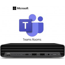 Комп'ютер персональний неттоп HP Mini Conference G9 PC with Microsoft Team Rooms, Intel i7-12700T, 16GB, F256GB, Wi-Fi 6E, BT 5.3, Win10IoT, чорний