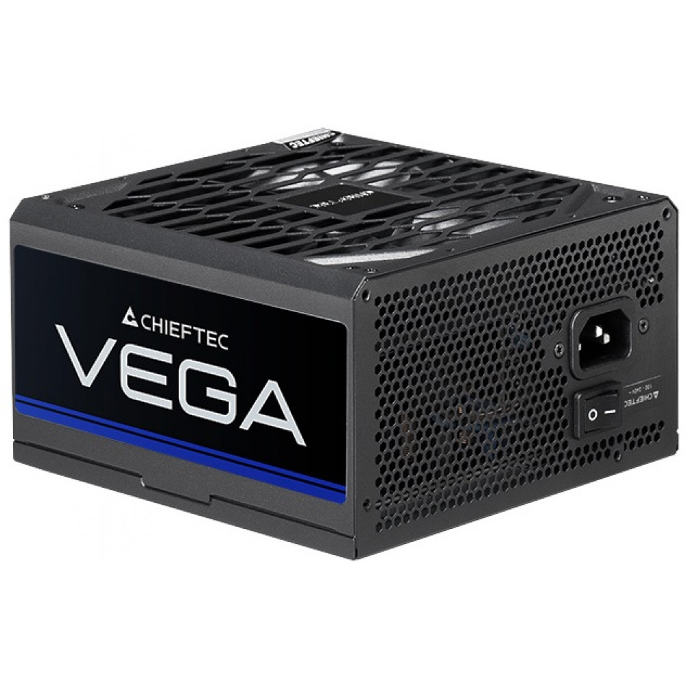 Блок живлення CHIEFTEC Vega  (750W), >90%, 80+ Gold, 135мм FDB, 1xMB 24pin(20+4), 2xCPU 8pin(4+4), 3xMolex, 6xSATA, 4xPCIe 8pin(6+2), 1xPCIe GEN5 16pin