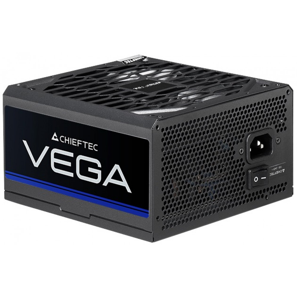Блок живлення CHIEFTEC Vega  (850W), >90%, 80+ Gold, 135мм FDB, 1xMB 24pin(20+4), 2xCPU 8pin(4+4), 3xMolex, 6xSATA, 4xPCIe 8pin(6+2), 1xPCIe GEN5 16pin