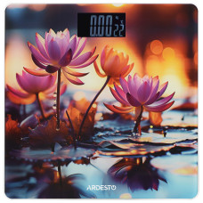 Ваги Ardesto підлогові LOTUS, 150кг, AAAx2 в комплекті, скло, багатокольорові