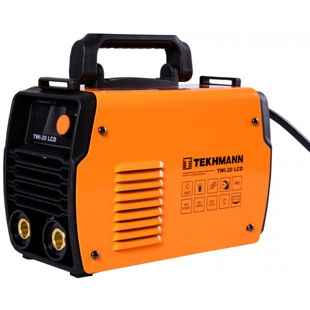Зварювальний апарат інверторний Tekhmann TWI-20 LCD 200А 9.8кВт 220-230В Hot start 3.5кг