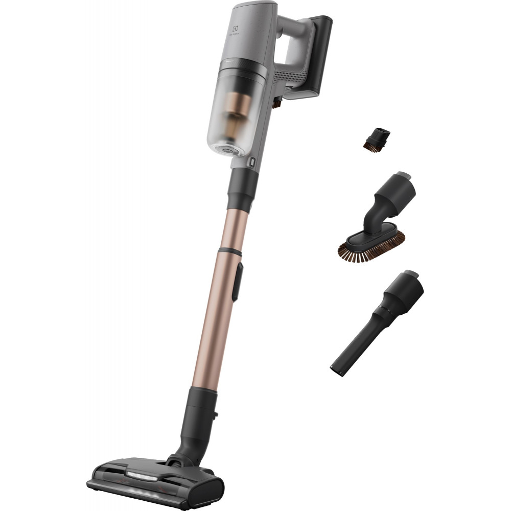 Пилосос Electrolux безпровідний, конт пил -0.4л, автон. робота до 90хв, вага-3.2кг, НЕРА12, AutoMode, BRC, 4 насадки, сірий