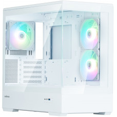 Корпус Zalman P30 White V2, без БЖ, 1xUSB3.0, 1хUSB Type-C, 3x120мм ARGB, TG Front/Side Panel, mATX, білий