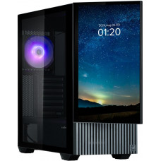 Корпус Zalman Z10 DS, без БЖ, 2xUSB3.0, 1хUSB Type-C, 2х120мм, 1x120мм ARGB, TG Side Panel, ATX, Monitor, чорний