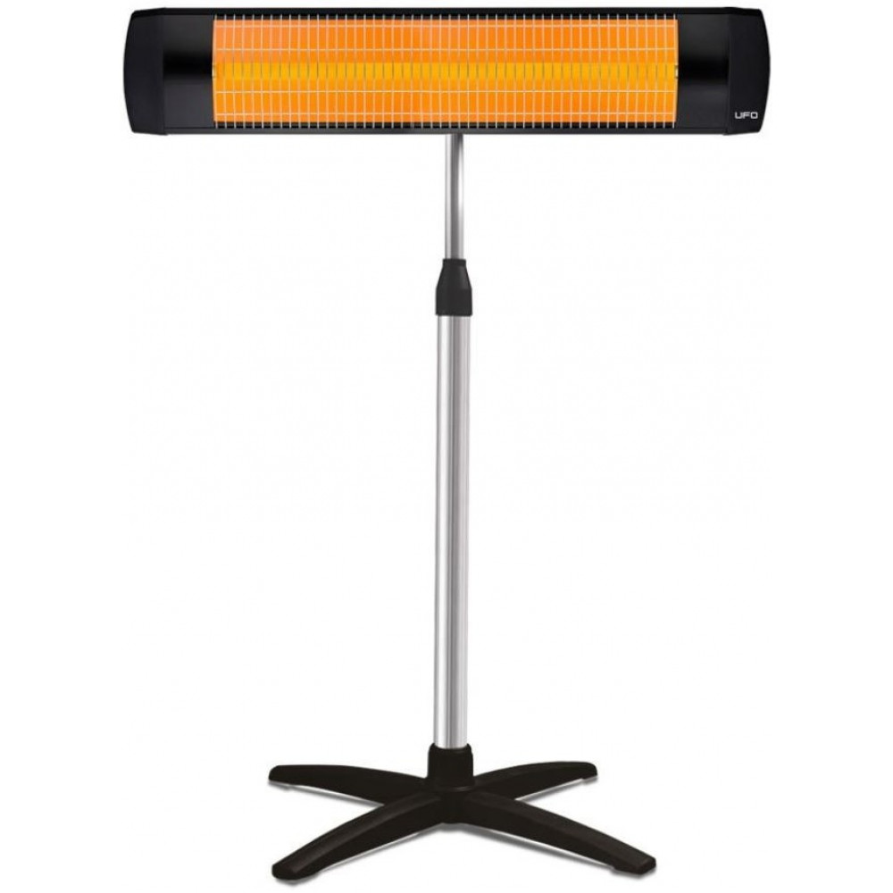 Інфрачервоний обігрівач UFO Basic 2900 + телескопічна ніжка 2.9 кВт, до 35 м2, настінний монтаж або підлоговий, фламентин, IP44, мех. керування