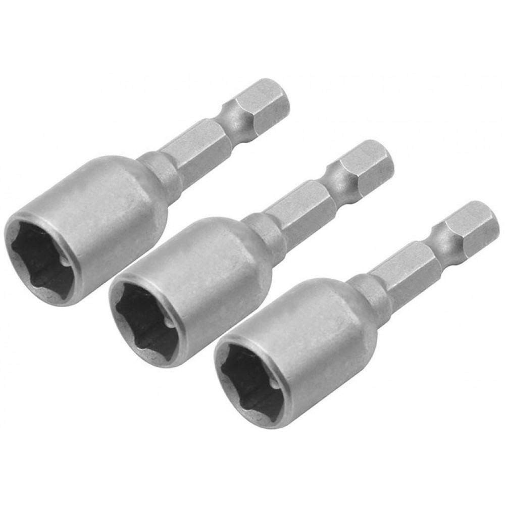 Головки торцеві Tolsen магнітні, набір 3шт, 1/4