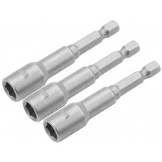 Головки торцеві Tolsen магнітні, набір 3шт, 1/4 Головки торцеві Tolsen магнітні, набір 3шт, 1/4