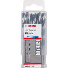 Свердло по металу Bosch Professional HSS-PointTeQ, 6х57х93мм, 10шт Свердло по металу Bosch Professional HSS-PointTeQ, 6х57х93мм, 10шт