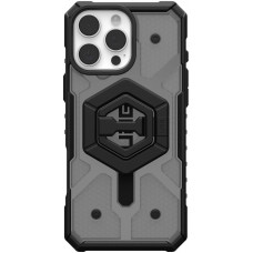 Чохол+магнітне кільце-тримач UAG для iPhone 16 Pro Max, Pathfinder Clear Magsafe, Ash/Black Stand