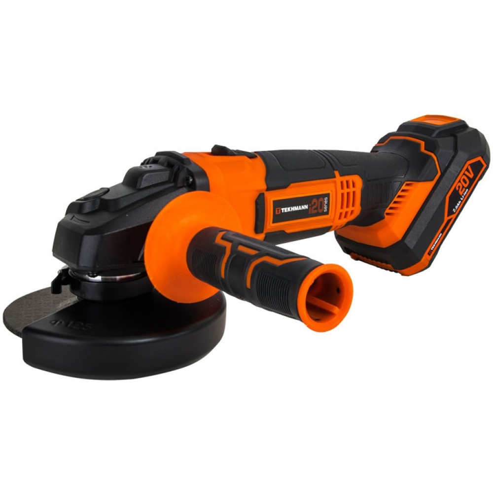 Шліфмашина кутова акумуляторна Tekhmann TAG-125/i20 kit 125мм 1250ВТ 3000-11000об/хв 2.1кг