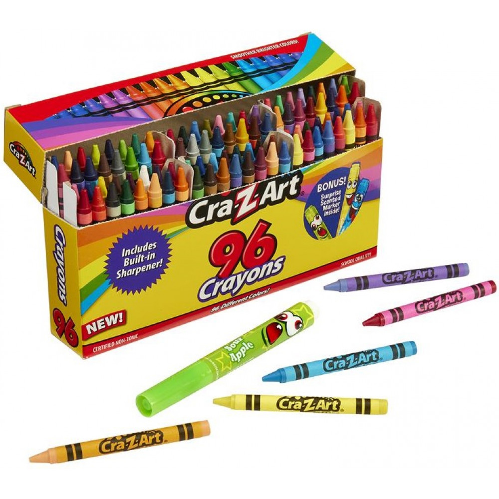 Крейда воскова Cra-Z-Art з точилкою, 96шт