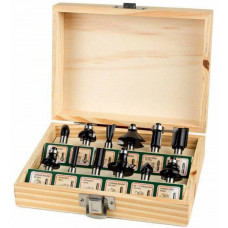 Набір фрез по дереву Tolsen, 15шт, 1/4”,6-28.6мм