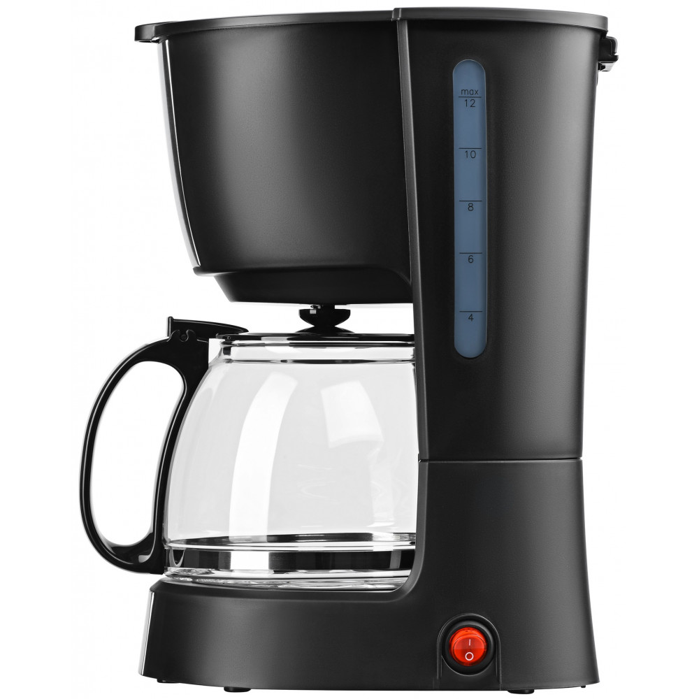 Кавоварка Ardesto крапельна 1.2л, мелена, чорно-сріблястий