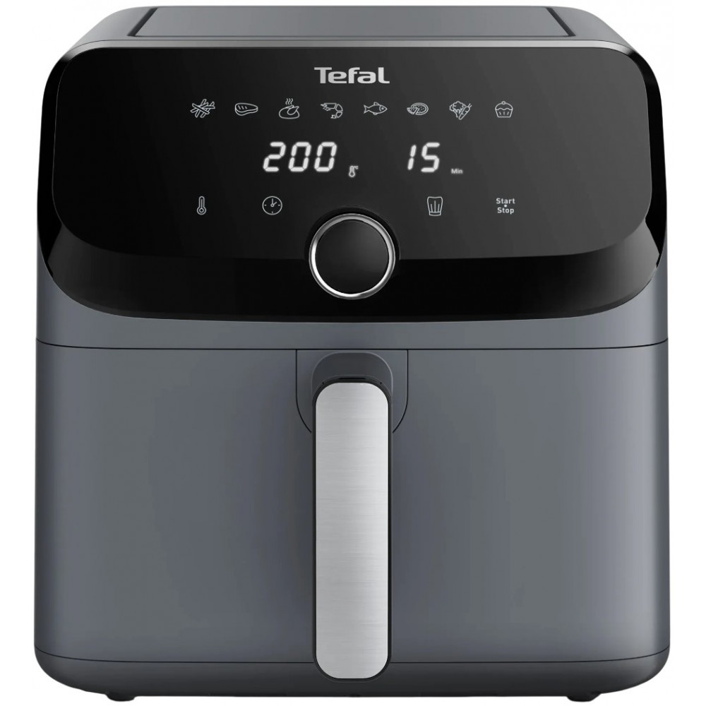 Мультипіч Tefal Easy Fry Mega, 1700Вт, чаша-7.5л, сенсорне керув., 8 програм, пластик, темно-сірий