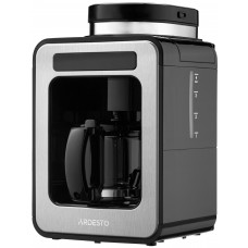 Кавоварка Ardesto Steel Collection крапельна 0.5л, зерно + мелена, дисплей, сріблясто-чорний