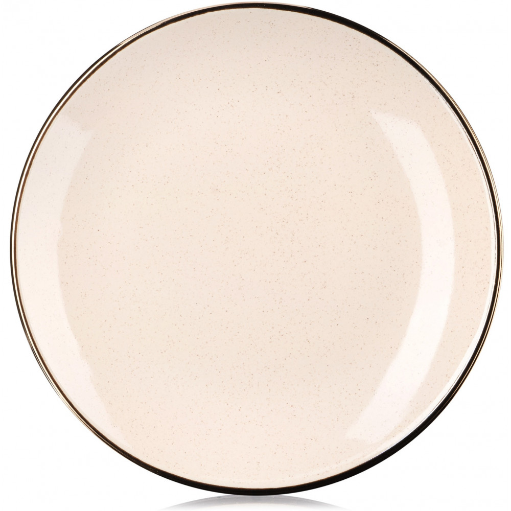 Тарілка десертна Ardesto Emilia, 20см, кераміка, бежевий