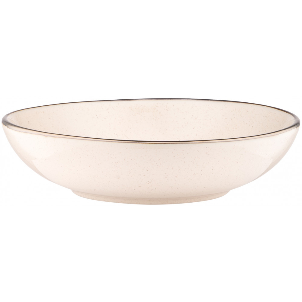 Тарілка супова Ardesto Emilia, 820мл, 20см, кераміка, бежевий